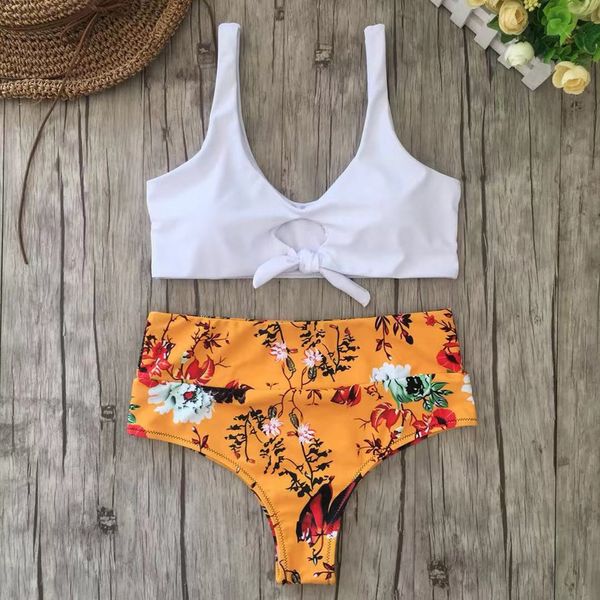 bikini 2019 new women knotted padded thong bikini high waisted scoop swimsuit beach swimwear stroj kapielowy fatos de banho, White;black
bikini 2019 new women knotted padded thong bikini high waisted scoop swimsuit beach swimwear stroj kapielowy fatos de banho, White;black