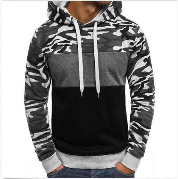 fashion slim jacket sweater sweater hooded men's 2019 men's camouflage color matching trend youth hoodies headband coat fleece shs, Black
fashion slim jacket sweater sweater hooded men's 2019 men's camouflage color matching trend youth hoodies headband coat fleece shs, Black