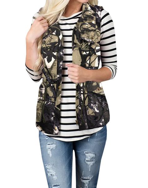 women vests 2019 fashion camouflage sleeveless buttons hooded long outerwear jacket casual slim workout waistcoat clothing 9.25, Black;white
women vests 2019 fashion camouflage sleeveless buttons hooded long outerwear jacket casual slim workout waistcoat clothing 9.25, Black;white