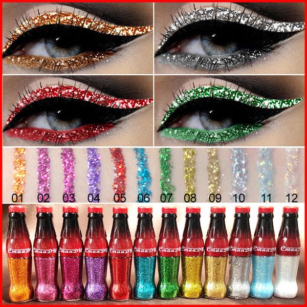 cmaadu white gold colorful diamond glitter liquid eyeliner easy to wear waterproof beauty shimmer eye liner makeup 12 colors
cmaadu white gold colorful diamond glitter liquid eyeliner easy to wear waterproof beauty shimmer eye liner makeup 12 colors