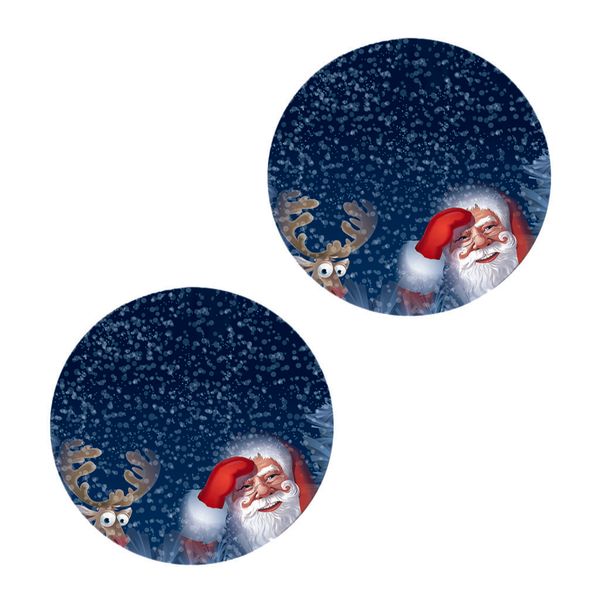 2pcs christmas vinyl elastic table cover, fits tables up to 47'' diameter, santa claus in the snow
2pcs christmas vinyl elastic table cover, fits tables up to 47'' diameter, santa claus in the snow