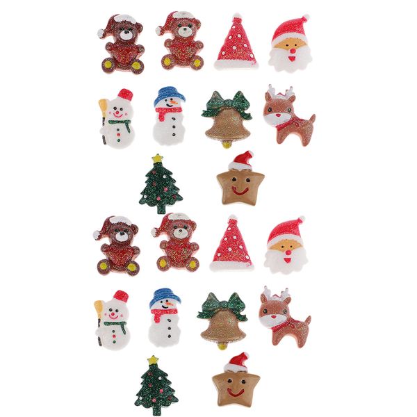 20 pieces christmas resin flatback embellishment cabochon for diy handmade kids children hair bow hair accessories crafts making
20 pieces christmas resin flatback embellishment cabochon for diy handmade kids children hair bow hair accessories crafts making