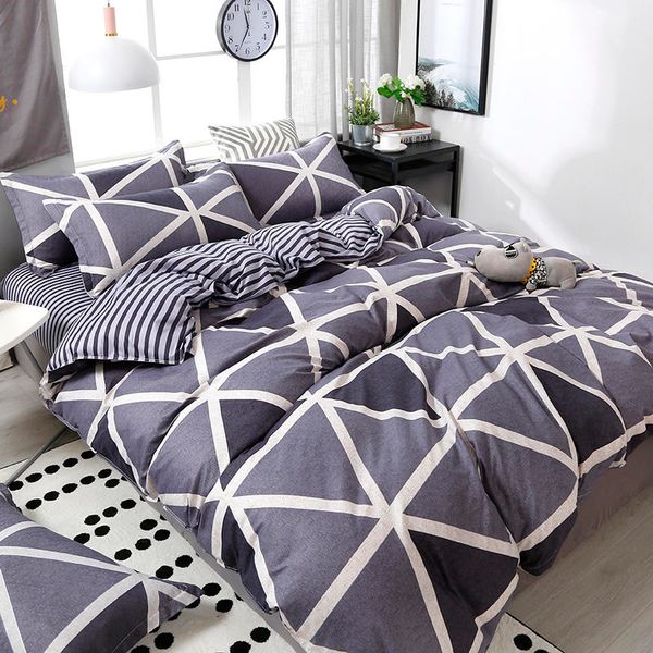 Geometric Pattern Duvet Cover Flat Bed Sheet Pillowcase Bedding Set Soft Skin-friendly Room Decoration Home, 10
Geometric Pattern Duvet Cover Flat Bed Sheet Pillowcase Bedding Set Soft Skin-friendly Room Decoration Home, 10
