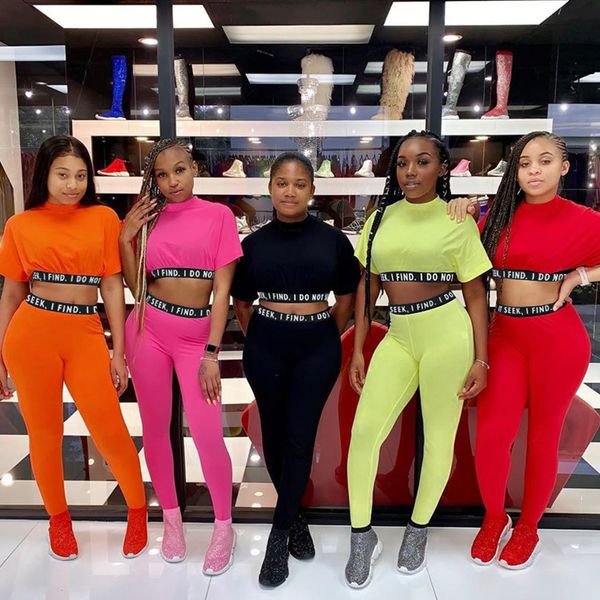 2019 letter print tracksuit 2 two piece set women clothes crop pants sweat suit club outfits matching sets, Gray
2019 letter print tracksuit 2 two piece set women clothes crop pants sweat suit club outfits matching sets, Gray