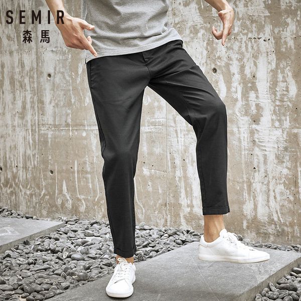 semir casual trousers male 2019 summer new tide brand men trousers solid color straight korean young trend, Black
semir casual trousers male 2019 summer new tide brand men trousers solid color straight korean young trend, Black