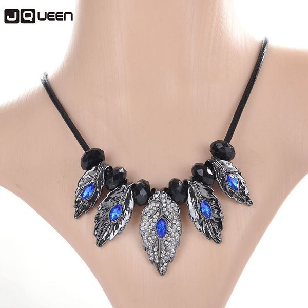 temperament fashion ornaments crystal leaf short chain necklace vintege boho multi-storey leather rope clavicle chain necklace, Silver
temperament fashion ornaments crystal leaf short chain necklace vintege boho multi-storey leather rope clavicle chain necklace, Silver