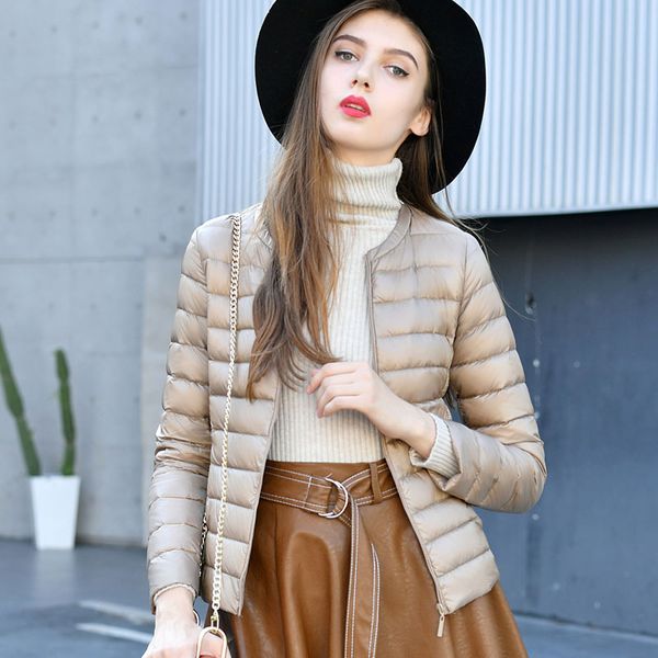 o-neck ultra light down jacket women 2019 autumn winter 90% white duck down coat parka female outwear warm clothes, Black
o-neck ultra light down jacket women 2019 autumn winter 90% white duck down coat parka female outwear warm clothes, Black