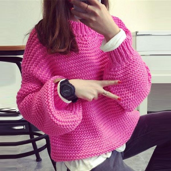 2019 autumn women's fuzzy sweater solid color basic female pullovers batwing sleeve lady loose o-neck casual knitted streetwears, White;black
2019 autumn women's fuzzy sweater solid color basic female pullovers batwing sleeve lady loose o-neck casual knitted streetwears, White;black