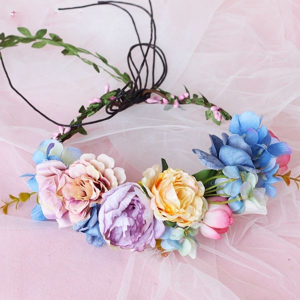 korean bride blue yellow purple colored flowers headbands rosette wreath and holiday women hair wear wholesale, Golden;white
korean bride blue yellow purple colored flowers headbands rosette wreath and holiday women hair wear wholesale, Golden;white