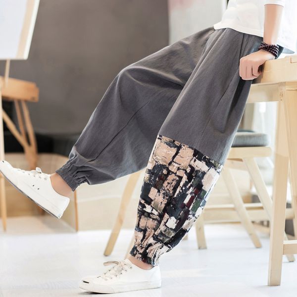 men pantaloni uomo casual plus size 5xl patchwork pantalon lino hombre calf length jogger pants 2018 chinese wide leg trousers, Black
men pantaloni uomo casual plus size 5xl patchwork pantalon lino hombre calf length jogger pants 2018 chinese wide leg trousers, Black