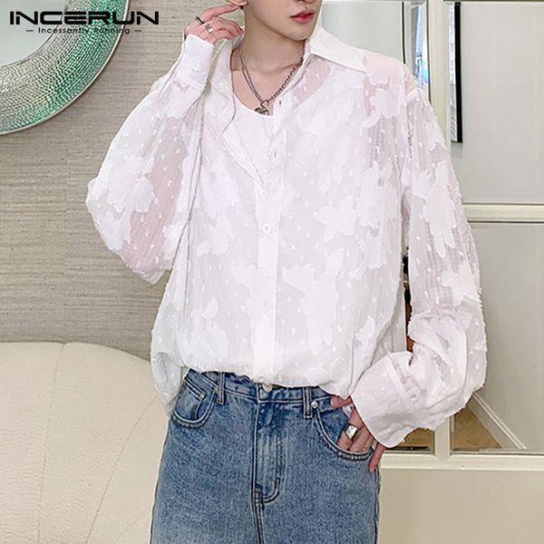 incerun men summer mesh shirts casual flower printed blusas breathable camisa fashion long sleeve lapel see through shirts 5xl, White;black
incerun men summer mesh shirts casual flower printed blusas breathable camisa fashion long sleeve lapel see through shirts 5xl, White;black