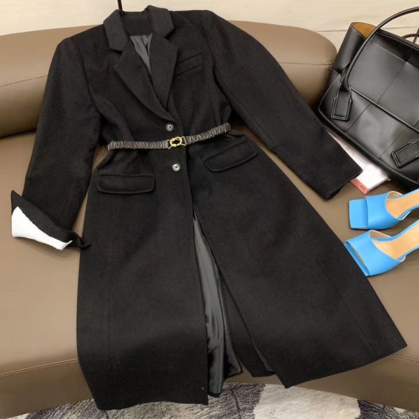 long trench coat for women elegant solid color single breasted outwear fashion with sashes office coat, Tan;black
long trench coat for women elegant solid color single breasted outwear fashion with sashes office coat, Tan;black