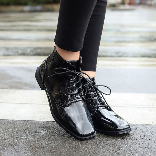 women's short boots square toe casual ladies 2019 fashion new autumn winter ankle women boots heel slip on female shoes, Black
women's short boots square toe casual ladies 2019 fashion new autumn winter ankle women boots heel slip on female shoes, Black