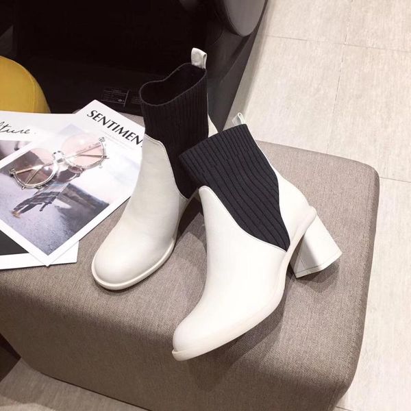 women shoes sock boots scarpe donna slip on ankle boots casual botas mujer round toe chaussures femme mixed color female shoes, Black
women shoes sock boots scarpe donna slip on ankle boots casual botas mujer round toe chaussures femme mixed color female shoes, Black