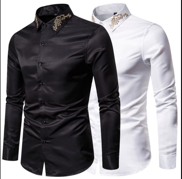 fashion designer slim fit shirts men 3d black white mens dress shirts long sleeved business casual shirts males clothes, White;black
fashion designer slim fit shirts men 3d black white mens dress shirts long sleeved business casual shirts males clothes, White;black
