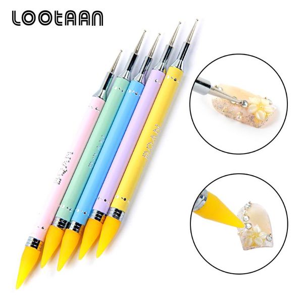 1 pc double-head nail art wax pencil rhinestones gems picking pen nail dotting tool diamond picker tools manicure art, Silver
1 pc double-head nail art wax pencil rhinestones gems picking pen nail dotting tool diamond picker tools manicure art, Silver