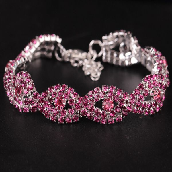 korean version of inlaid rhinestone crystal bracelet shiny rhinestone geometric bridal bracelet, Black
korean version of inlaid rhinestone crystal bracelet shiny rhinestone geometric bridal bracelet, Black