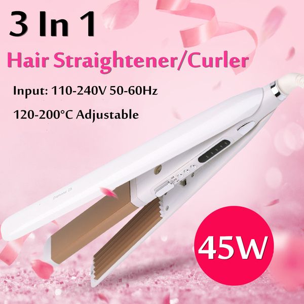 3 in 1 electric hair styler professional ceramic hair straightener flat iron tourmaline curler corn perm styling bar big sale
3 in 1 electric hair styler professional ceramic hair straightener flat iron tourmaline curler corn perm styling bar big sale