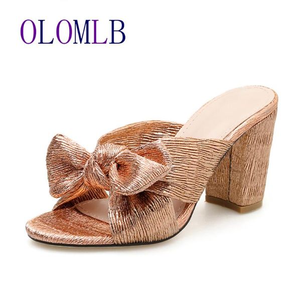 2020 summer new bow slippers women's shoes open toe slippers lady high heels lady square heel sandals c090, Black
2020 summer new bow slippers women's shoes open toe slippers lady high heels lady square heel sandals c090, Black