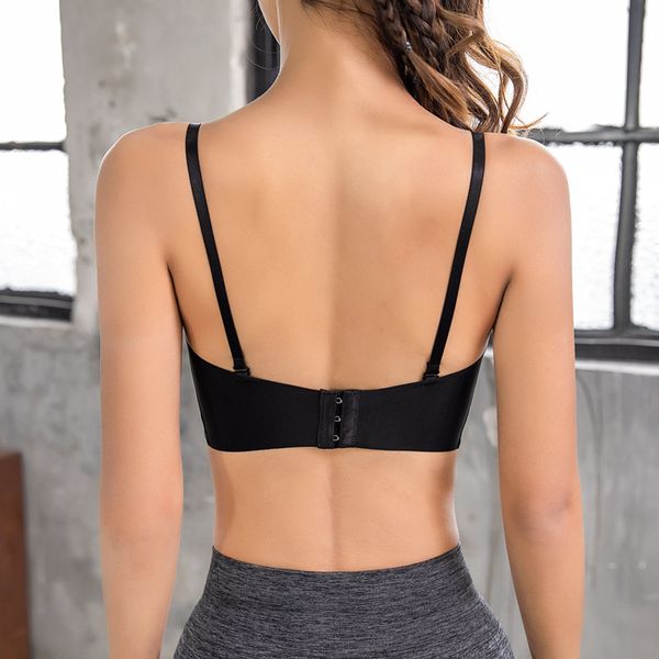 seamless bra bralette lingerie padded backless bras for women wire solid vest brassiere underwear, Red;black
seamless bra bralette lingerie padded backless bras for women wire solid vest brassiere underwear, Red;black