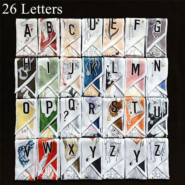 new 26 letters scarf women silk scarf bag skinny constellation 2019 new design print fashion head brand small tie
new 26 letters scarf women silk scarf bag skinny constellation 2019 new design print fashion head brand small tie
