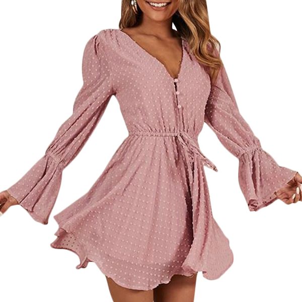 chiffon rompers womens jumpsuit v neck long sleeves bell cuff button dot summer casual playsuit rompers 2019 combishort femme, Black;white
chiffon rompers womens jumpsuit v neck long sleeves bell cuff button dot summer casual playsuit rompers 2019 combishort femme, Black;white