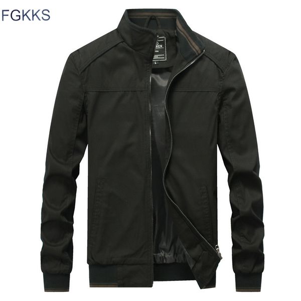 fgkks men fashion jackets autumn winter male solid color washed jacket men's standing collar cotton jacket coats brand clothing, Black;brown
fgkks men fashion jackets autumn winter male solid color washed jacket men's standing collar cotton jacket coats brand clothing, Black;brown