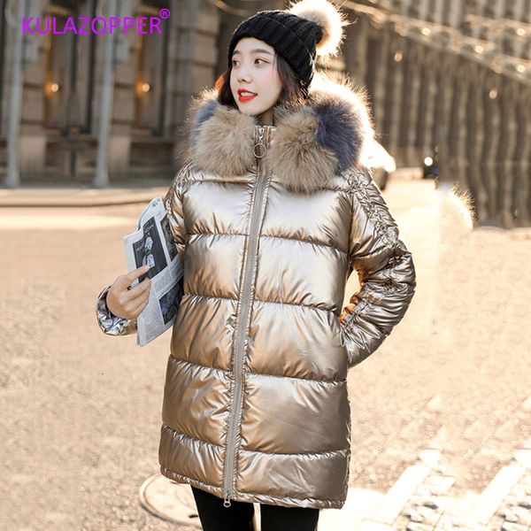 2019 winter glossy parka women waterproof coat fur hooded jacket big size loose winter warm thick parka female long jacket zh151, Black
2019 winter glossy parka women waterproof coat fur hooded jacket big size loose winter warm thick parka female long jacket zh151, Black
