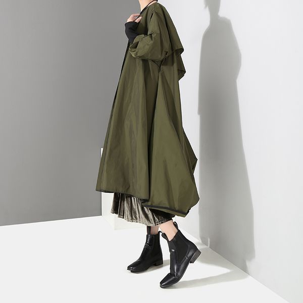 korean style solid green black women winter long trench coat open stitch plus size female casual windbreaker outerwear, Tan;black
korean style solid green black women winter long trench coat open stitch plus size female casual windbreaker outerwear, Tan;black