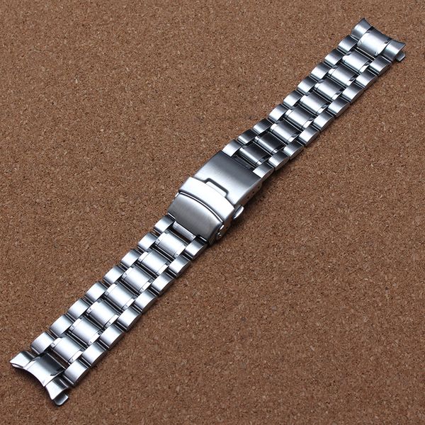 watchband curved ends silver stainless steel metal watchbands strap bracelet with safety buckle fit common watches men 18mm 20mm 22mm 24mm, Black;brown
watchband curved ends silver stainless steel metal watchbands strap bracelet with safety buckle fit common watches men 18mm 20mm 22mm 24mm, Black;brown