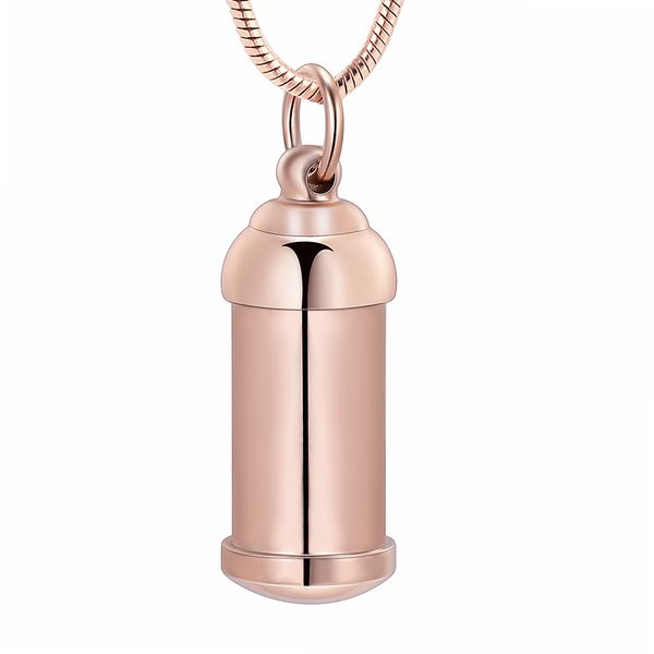 ijd11942 rose gold clyinder cremation necklace 316l stainless steel memorial urn human casket memorial locket, Silver
ijd11942 rose gold clyinder cremation necklace 316l stainless steel memorial urn human casket memorial locket, Silver