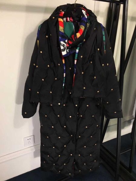 2019 winter jacket women down jackets women's long down coat nail bead ornament outerwear brand coat famous, Black
2019 winter jacket women down jackets women's long down coat nail bead ornament outerwear brand coat famous, Black