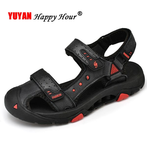 genuine leather shoes men sandals casual men beach sandals flat non-slip 2019 summer male shoes ka1276, Black
genuine leather shoes men sandals casual men beach sandals flat non-slip 2019 summer male shoes ka1276, Black
