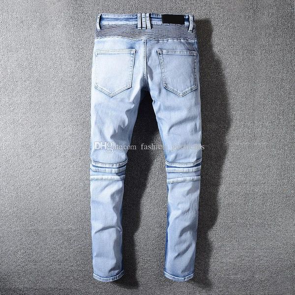 luxury mens designer jeans hip hop distressed zipper hole jeans mens ripped denim pants blue size 29-42
luxury mens designer jeans hip hop distressed zipper hole jeans mens ripped denim pants blue size 29-42