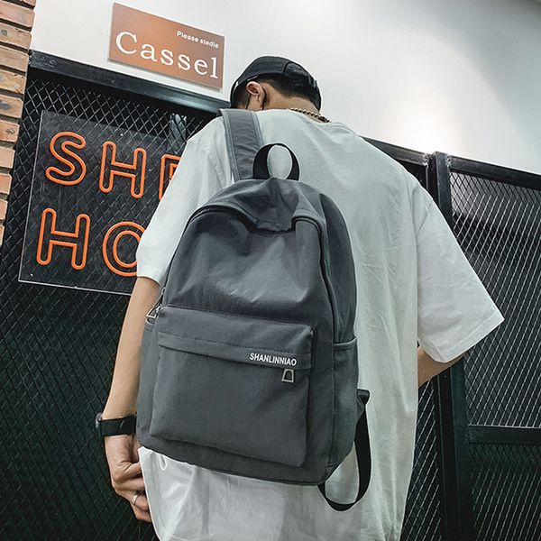 black men backpacks school bag for boys teen nylon solid back pack college student backbag high school campus bagpack gray new
black men backpacks school bag for boys teen nylon solid back pack college student backbag high school campus bagpack gray new