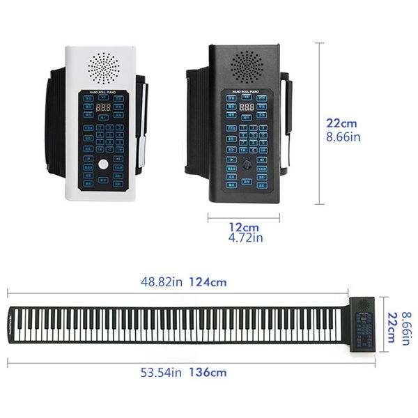 портативный 88 клавиш usb roll up piano электронные фортепиано силиконовые гибкая клавиатура organ встроенный динамик с sustain pedal
портативный 88 клавиш usb roll up piano электронные фортепиано силиконовые гибкая клавиатура organ встроенный динамик с sustain pedal