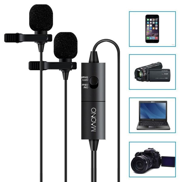 maono au-200 lavalier microphone audio video phone lapel microphone condenser mic recorder for iphone x canon nikon dslr camera
maono au-200 lavalier microphone audio video phone lapel microphone condenser mic recorder for iphone x canon nikon dslr camera