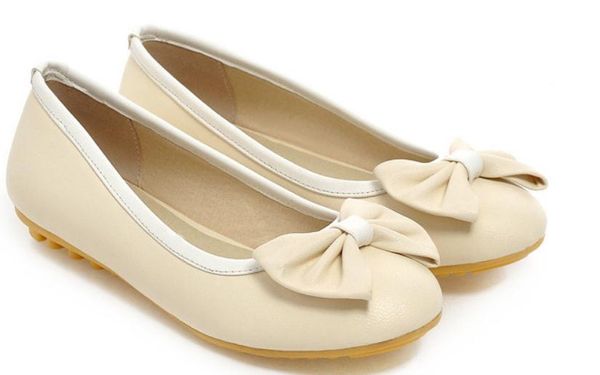 women's shoes in spring and autumn flat bottom round head bowknot @4009, Black