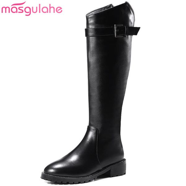 masgulahe women shoes waterproof genuine leather boots round toe buckle autumn boots fashion zip look slimmer knee high, Black
masgulahe women shoes waterproof genuine leather boots round toe buckle autumn boots fashion zip look slimmer knee high, Black