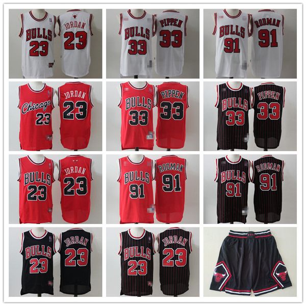 mens chicago bulls throwback 23 michael mj red dennis 91 rodman scottie 33 pippen shorts basketball jerseys black white, Black;red
mens chicago bulls throwback 23 michael mj red dennis 91 rodman scottie 33 pippen shorts basketball jerseys black white, Black;red
