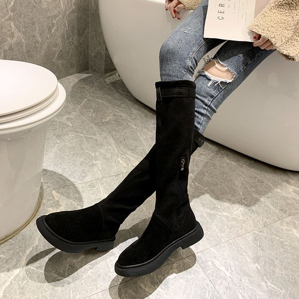 flat heel women's boots autumn clogs platform thigh high heels high boots-women round toe shoes woman winter shoes, Black
flat heel women's boots autumn clogs platform thigh high heels high boots-women round toe shoes woman winter shoes, Black