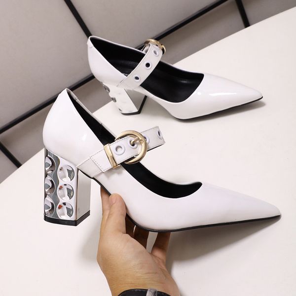 with box fashion luxury designer women shoes high heels 8cm red black leather pumps chunky heel sandal pointed toes pumps bottoms dress shoe
with box fashion luxury designer women shoes high heels 8cm red black leather pumps chunky heel sandal pointed toes pumps bottoms dress shoe