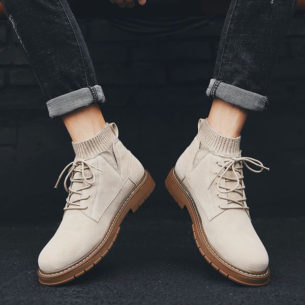 boots authentic pure leather cow suede pointy men luxurier british winter vintage ankle brown sand boots men sm-41, Black 
boots authentic pure leather cow suede pointy men luxurier british winter vintage ankle brown sand boots men sm-41, Black