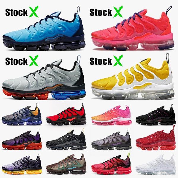 stock x tn plus rainbow mens womens running shoes bumblebee sunset active fuchsia eagles triple black white women sports sneakers size 36-46
stock x tn plus rainbow mens womens running shoes bumblebee sunset active fuchsia eagles triple black white women sports sneakers size 36-46