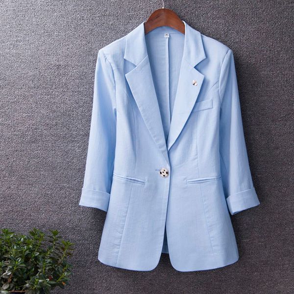2020 spring and summer thin suit female coat new seven-point sleeves slim casual women suit jacket large size women's blazer, White;black
2020 spring and summer thin suit female coat new seven-point sleeves slim casual women suit jacket large size women's blazer, White;black