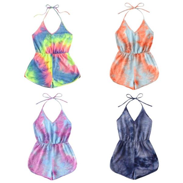 women halter v-neck backless playsuit gradient tie-dye beach short jumpsuit 649d, Black;white
women halter v-neck backless playsuit gradient tie-dye beach short jumpsuit 649d, Black;white