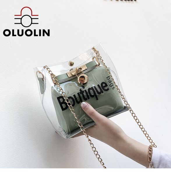 fashion waterproof cross-body shoulder bags jelly bag letter printed new style pvc transparent handbag double layer long chain
fashion waterproof cross-body shoulder bags jelly bag letter printed new style pvc transparent handbag double layer long chain