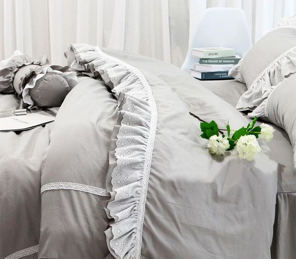 luxury princess lace grey bedding set girl,full king cotton elegant double home textile bedspread pillow case duvet cover
luxury princess lace grey bedding set girl,full king cotton elegant double home textile bedspread pillow case duvet cover