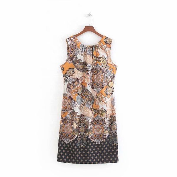 women vintage o neck totem floral print casual straight dress female sleeveless vest court vestidos back v party dresses ds2623, Black;gray
women vintage o neck totem floral print casual straight dress female sleeveless vest court vestidos back v party dresses ds2623, Black;gray