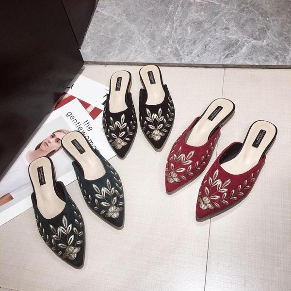 flock shoes woman 2020 slippers flat pointed toe slipers women soft new cover sewing rubber fabric slides basic pu cotton, Black
flock shoes woman 2020 slippers flat pointed toe slipers women soft new cover sewing rubber fabric slides basic pu cotton, Black